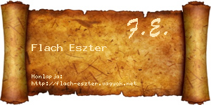 Flach Eszter névjegykártya